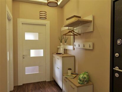 Фото № 1: Дизайн-проект прихожей 5.6  м² стиль Контемпорари для ЖК BRAER PARK