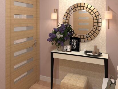 Фото № 2: Дизайн-проект прихожей 4.5  м² стиль Контемпорари для ЖК Южный квартал