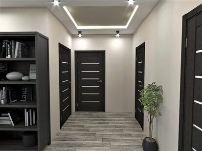 Фото № 2: Дизайн-проект прихожей 9.7  м² стиль Современная классика для ЖК Мещера