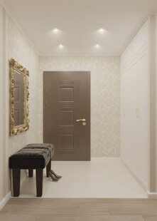 Фото № 1: Дизайн-проект прихожей 14.7  м² стиль Современная классика для ЖК Лазурный