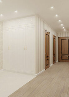 Фото № 2: Дизайн-проект прихожей 14.7  м² стиль Современная классика для ЖК Лазурный