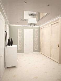 Фото № 4: Дизайн-проект прихожей 16.2  м² стиль Современная классика для ЖК Дом на Окском