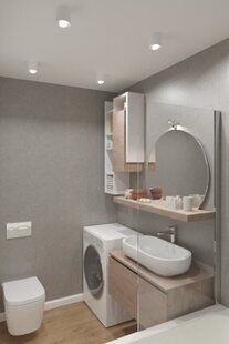 Фото № 2: Дизайн-проект двухкомнатной квартиры 58.0  м² стиль Скандинавский для ЖК Времена года