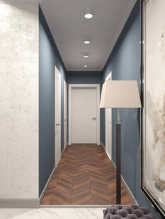Фото № 2: Дизайн-проект прихожей 5.4  м² стиль Модернизм для ЖК Мещера