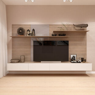 Фото № 2: Дизайн-проект зала 14.3  м² стиль Модернизм для ЖК Фрегат 2