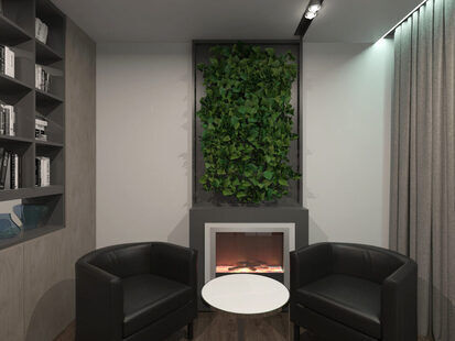 Фото № 5: Дизайн-проект зала 20.8  м² стиль Модернизм для ЖК Авиатор