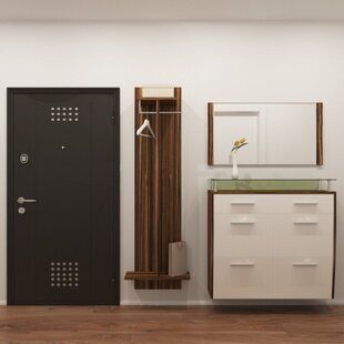 Фото № 1: Дизайн-проект прихожей 8.8  м² стиль Минимализм для ЖК BRAER PARK