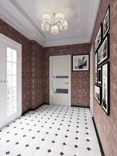 Фото № 1: Дизайн-проект прихожей 11.4  м² стиль Современная классика для ЖК Южный квартал