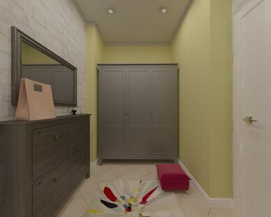 Фото № 2: Дизайн-проект прихожей 10.4  м² стиль Модернизм для ЖК Фрегат