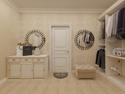 Фото № 1: Дизайн-проект прихожей 11.0  м² стиль Классика для ЖК Фрегат