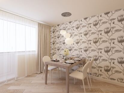 Фото № 2: Дизайн-проект кухни 13.7  м² стиль Модернизм для ЖК Новый город