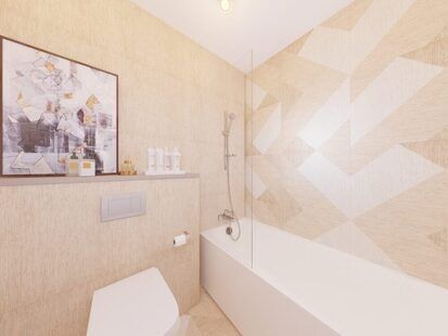 Фото № 1: Дизайн-проект совмещенного санузла 3.6  м² стиль Скандинавский для ЖК Фрегат 2