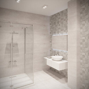 Фото № 1: Дизайн-проект совмещенного санузла 6.2  м² стиль Минимализм для ЖК Аквамарин