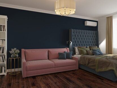 Фото № 1: Дизайн-проект зала 18.1  м² стиль Современная классика для ЖК Каскад