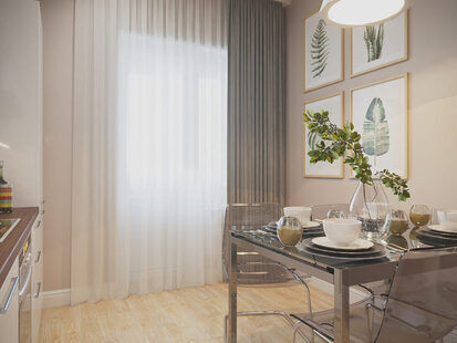 Фото № 4: Дизайн-проект кухни 11.0  м² стиль Скандинавский для ЖК На набережной