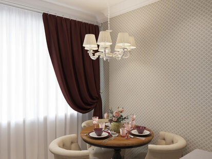 Фото № 2: Дизайн-проект кухни 8.8  м² стиль Современная классика для ЖК На набережной