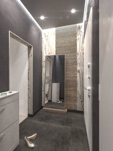 Фото № 1: Дизайн-проект прихожей 3.6  м² стиль Этнический для ЖК Петровский Квартал