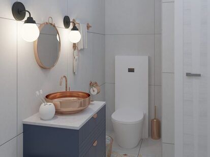 Фото № 3: Дизайн-проект трехкомнатной квартиры 68.0  м² Скандинавский стиль для ЖК Летняя резиденция