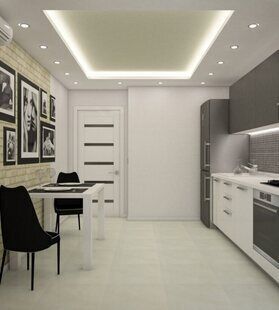 Фото № 2: Дизайн-проект кухни 10.9  м² Контемпорари для ЖК Алые паруса