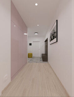 Фото № 1: Дизайн-проект прихожей 14.6  м² Скандинавский стиль для ЖК Триколор