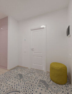 Фото № 2: Дизайн-проект прихожей 14.6  м² Скандинавский стиль для ЖК Триколор