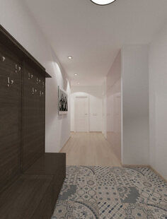 Фото № 4: Дизайн-проект прихожей 14.6  м² Скандинавский стиль для ЖК Триколор