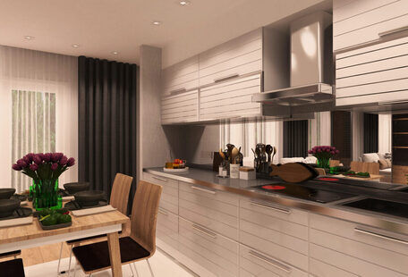 Фото № 6: Дизайн-проект двухкомнатной квартиры 47.6  м² стиль Минимализм для ЖК Серебряные звоны-2