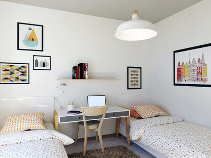 Фото № 5: Дизайн-проект кухни-гостиной 66.8  м² стиль Шведский для ЖК Серебряные звоны-2