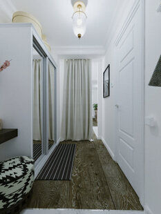 Фото № 2: Дизайн-проект прихожей 8.7  м² Скандинавский стиль для ЖК Серебряные звоны-2