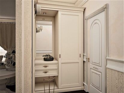 Фото № 1: Дизайн-проект прихожей 7.8  м² стиль Прованс для ЖК Серебряные звоны-2