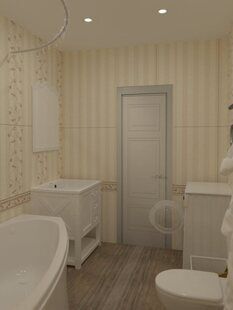 Фото № 2: Дизайн-проект прихожей 4.1  м² стиль Прованс для ЖК Серебряные звоны-2