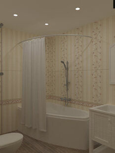 Фото № 3: Дизайн-проект прихожей 4.1  м² стиль Прованс для ЖК Серебряные звоны-2