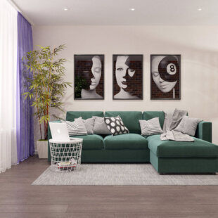 Фото № 2: Дизайн-проект квартиры-студии 29.3  м² стиль Поп-арт для ЖК Серебряные звоны-2