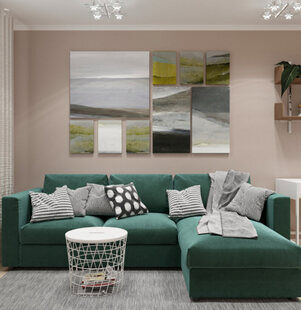 Фото № 1: Дизайн-проект однокомнатной квартиры 29.5  м² стиль Модернизм для ЖК Новый город