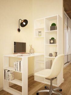 Фото № 3: Дизайн-проект квартиры-студии 33.0  м² стиль Кантри для ЖК Серебряные звоны-2