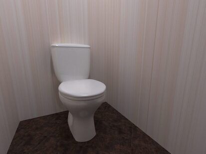 Фото № 1: Дизайн-проект туалета 1.5  м² стиль Контемпорари для ЖК Наследие