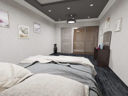 Фото № 2: Дизайн-проект спальни 21.1  м² стиль Контемпорари для ЖК Наследие