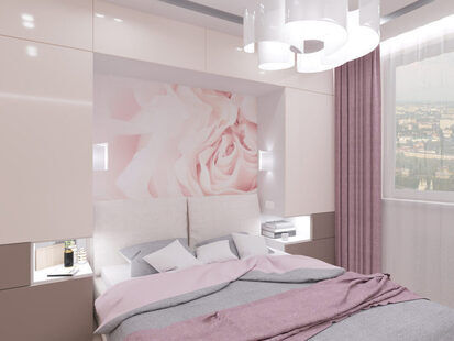 Фото № 2: Дизайн-проект двухкомнатной квартиры 58.5  м² стиль Минимализм Проект для ЖК Лайт Сити LS