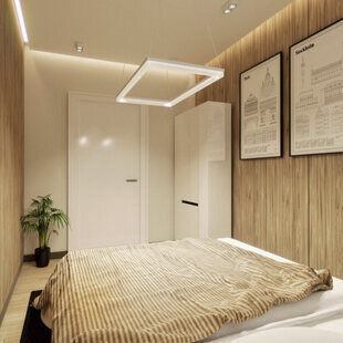 Фото № 2: Дизайн-проект спальни 11.4  м² стиль Минимализм п-44т