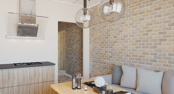 ЖК "Фрегат 2": готовый дизайн проект в стиле "Лофт". Площадь 42.6 м² - фото №6