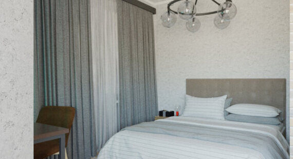 ЖК "Фрегат 2": готовый дизайн проект в стиле "Лофт". Площадь 42.6 м² - фото №2