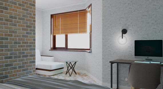 ЖК "Фрегат 2": готовый дизайн проект в стиле "Лофт". Площадь 42.6 м² - фото №5