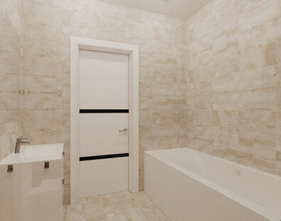 Фото № 4: Дизайн-проект квартиры-студии 26.9  м² стиль Лофт для ЖК Сурская ривьера