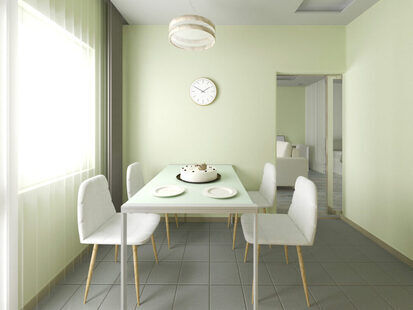 Фото № 2: Дизайн-проект однокомнатной квартиры 42.8  м² стиль Фьюжн для ЖК Петровский Квартал