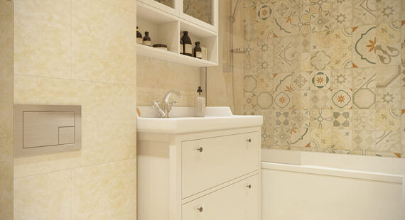 ЖК "PLAZA": готовый дизайн проект в стиле "Скандинавский". Площадь 24.2 м² - фото №3