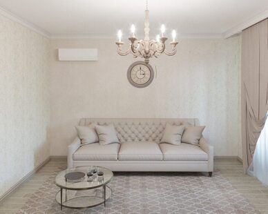 Фото № 3: Дизайн-проект двухкомнатной квартиры 56.3  м² стиль Прованс для ЖК Каскад