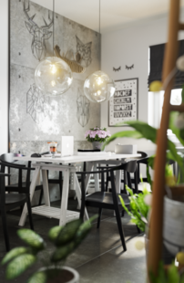 Фото № 3: Дизайн-проект кухни 11.6  м² стиль Модернизм для ЖК Петровский Квартал