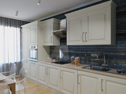 Фото № 1: Дизайн-проект однокомнатной квартиры 40.5  м² Скандинавский стиль для ЖК Каскад