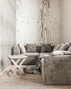 Фото № 4: Дизайн-проект квартиры-студии 28.0  м² Этнический стиль для ЖК Петровский Квартал