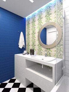 Фото № 4: Дизайн-проект трехкомнатной квартиры 91.8  м² стиль Модернизм для ЖК Авиатор